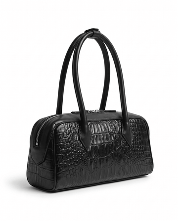 Midnight — Croc Leather Bag